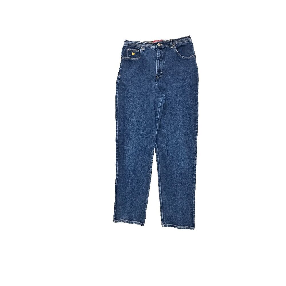 Gloria Vanderbilt Jeans Womens 14 Blue Straight Leg Amanda Dark Wash High Rise
